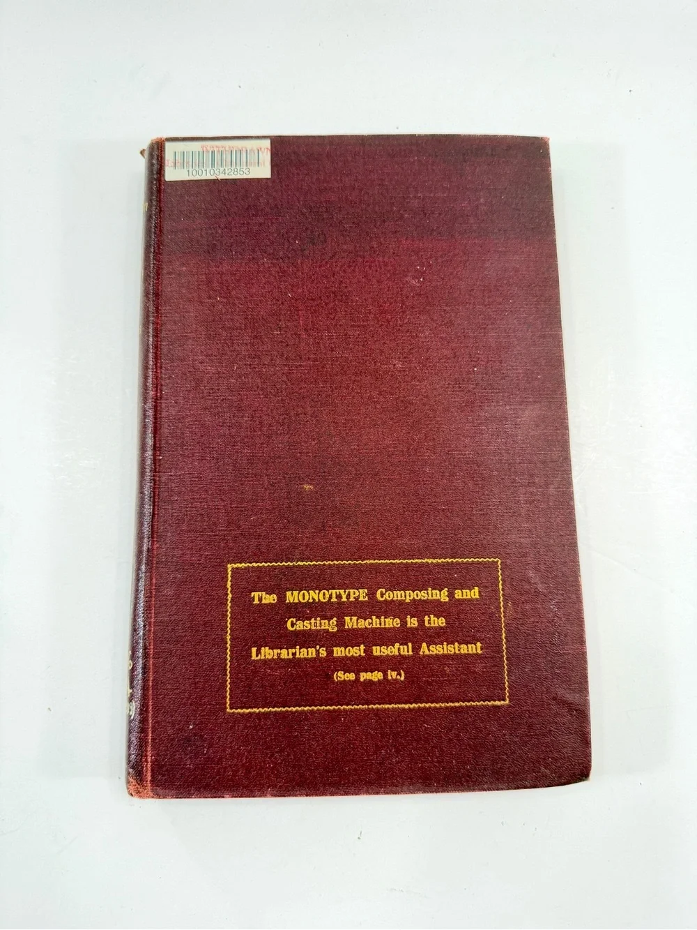 1910 Antique HC Book, Bibliography of Library Economy 1876-1909 By Cannons‎